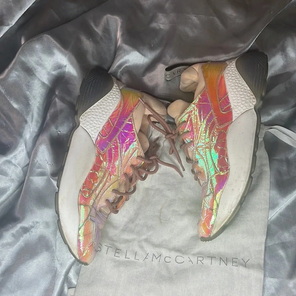 STELLA MCCARTNEY Holographic Eclypse 50 Sneakers Size 41 or 11 - Picture 7 of 12